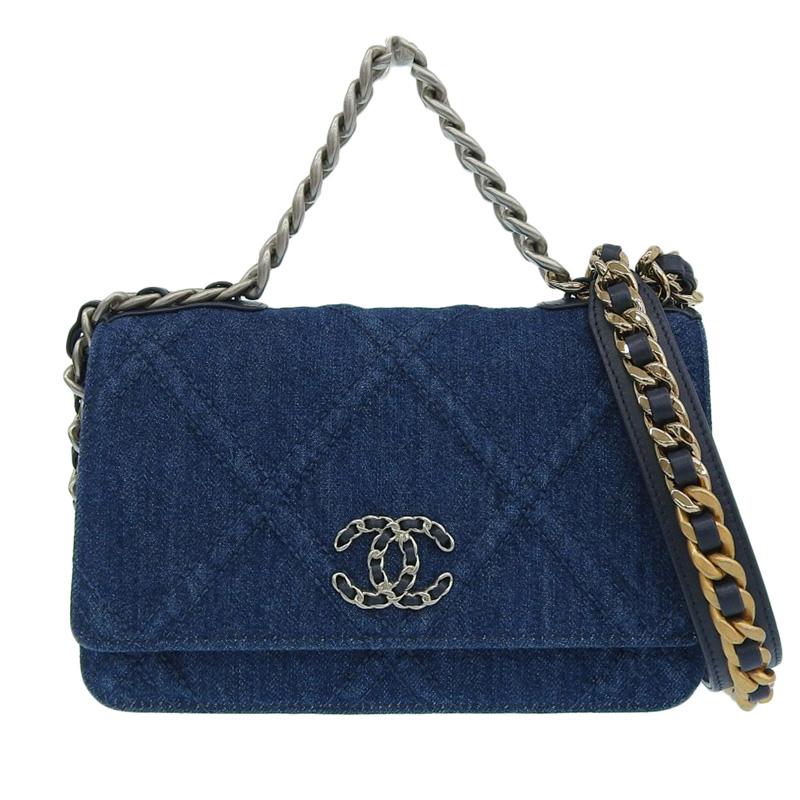 【超極美品】CHANEL コンパクトジップウォレット　デニム　ココマーク 超極美品】CHANEL コンパクトジップウォレット デニム ココマーク 女性