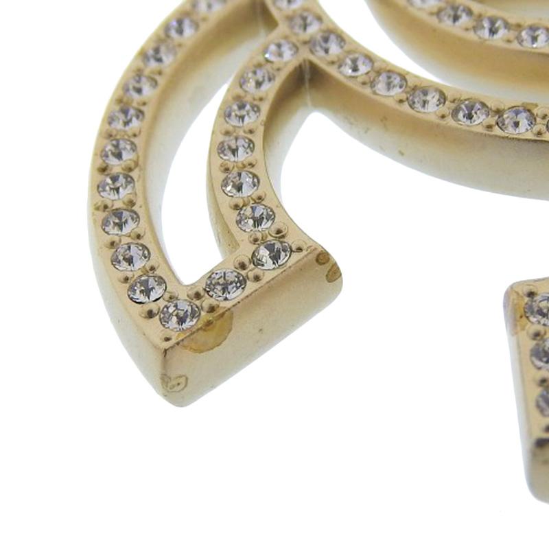 CHANEL（シャネル） ココマーク ブローチ ラインストーン ゴールド色