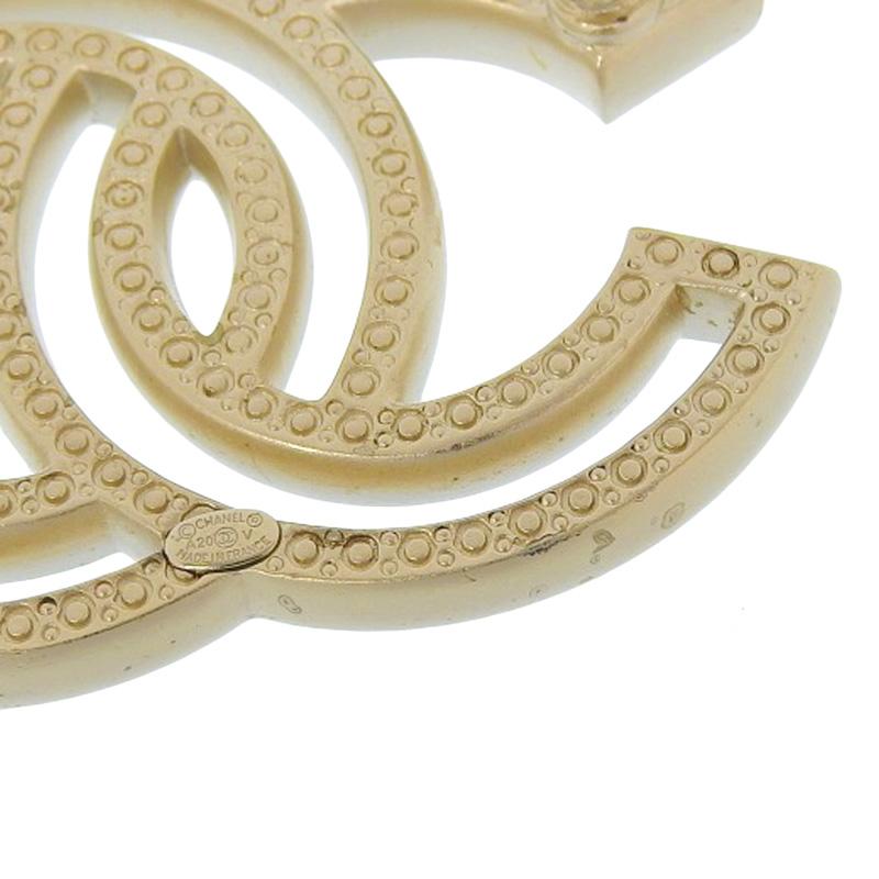 CHANEL（シャネル） ココマーク ブローチ ラインストーン ゴールド色