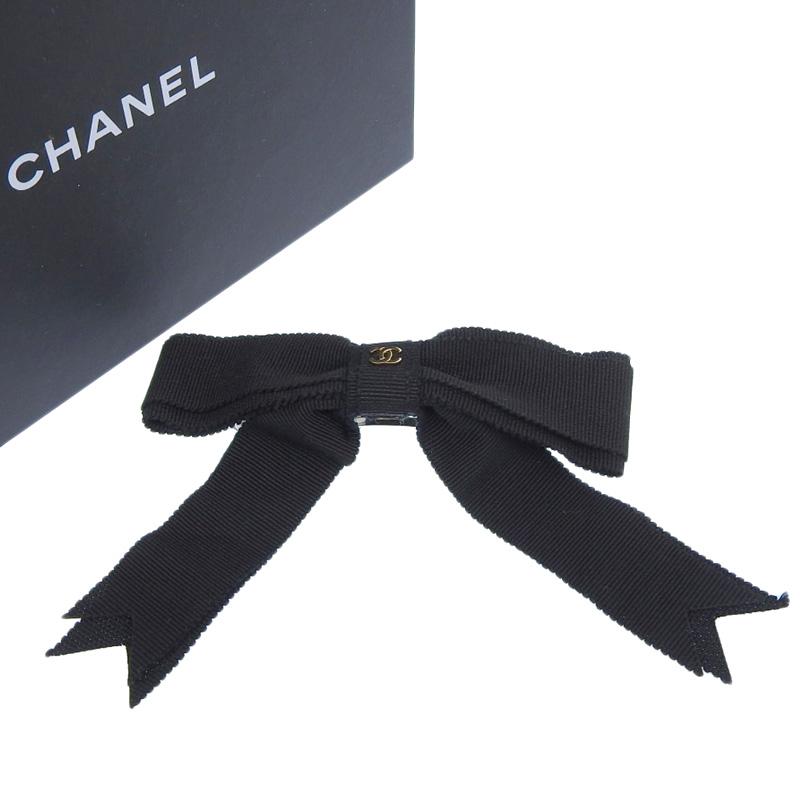 正規品‪☆シャネルヘアクリップ 付属品完備 髪留め バレッタシュシュ 黒 スワロ CHANEL シャネル バレッタ AA9854 B15898 レディース ココマーク