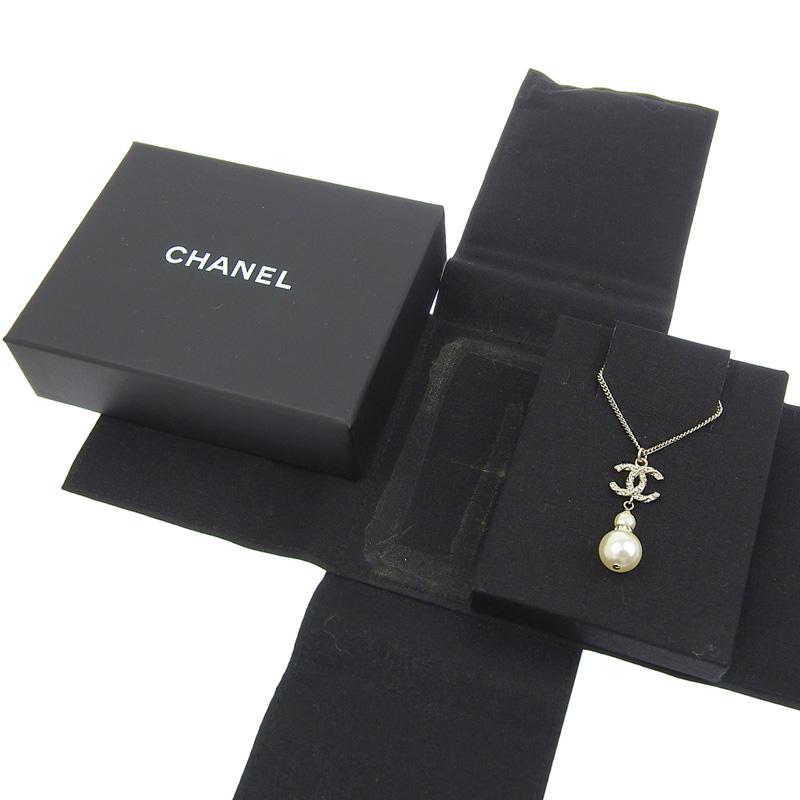 CHANEL（シャネル） ネックレス ココマーク ラインストーン フェイク