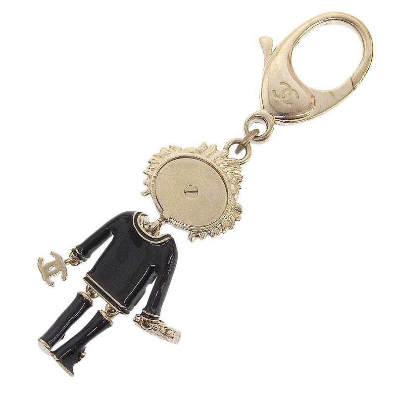 シャネル ココマーク ライオン GP ラインストーン チャーム キーホルダー CHANEL（シャネル） バッグチャーム キーホルダー ココマーク ライオン