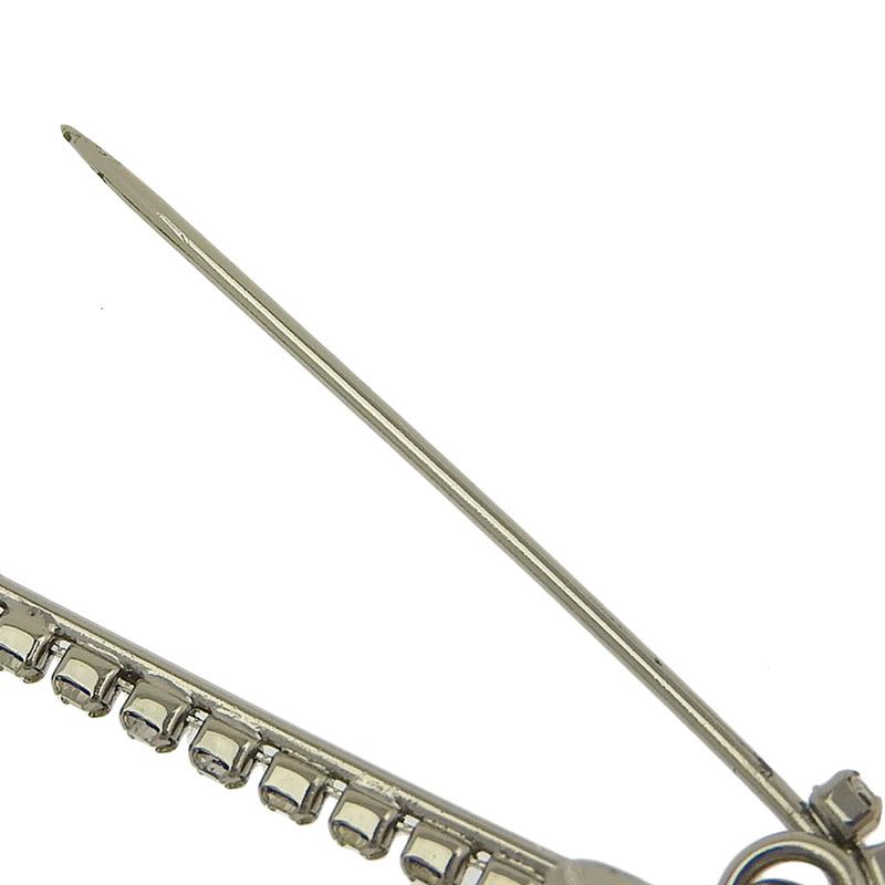 CHANEL（シャネル） ブローチ ココマーク ラインストーン シルバー色