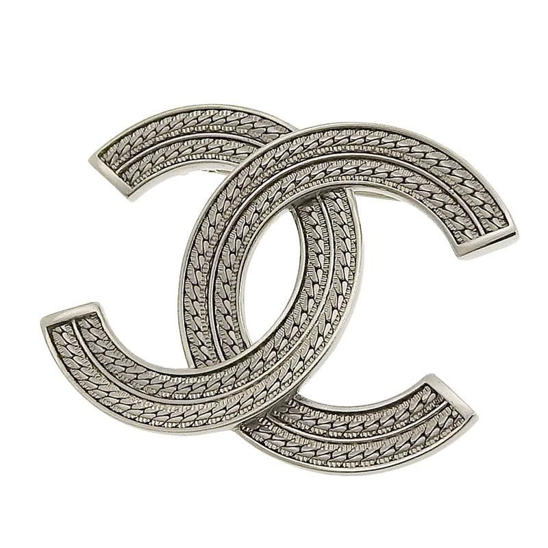 R*y様 CHANEL ヴィンテージ ターンロックブローチ シルバー シャネル R