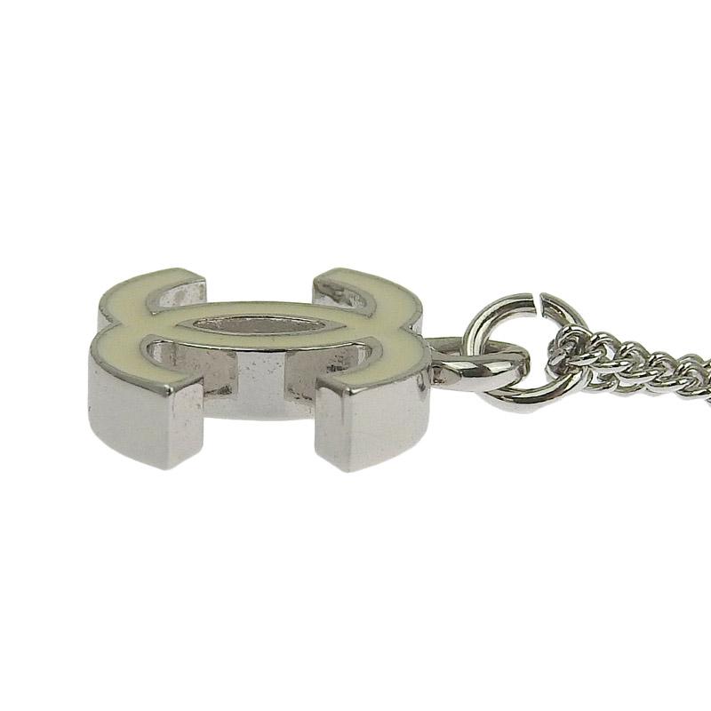 シャネル CHANEL ネックレス ココマーク ホワイト/シルバー色 06V 中古 新入荷 CH1031 | CHANEL | 04