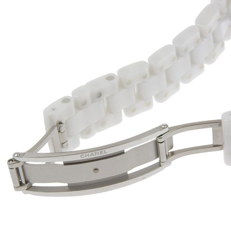 シャネル CHANEL J12 レディース クォーツ 腕時計 セラミック/SS ソフトブルー ホワイト文字盤 H4340 世界限定1200本 中古 新入荷 CH1057 シャネル CHANEL J12 レディース クォーツ 腕時計 セラミック/SS