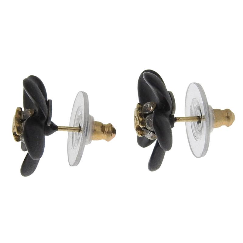 CHANEL（シャネル） フラワー ココマーク ピアス ラインストーン