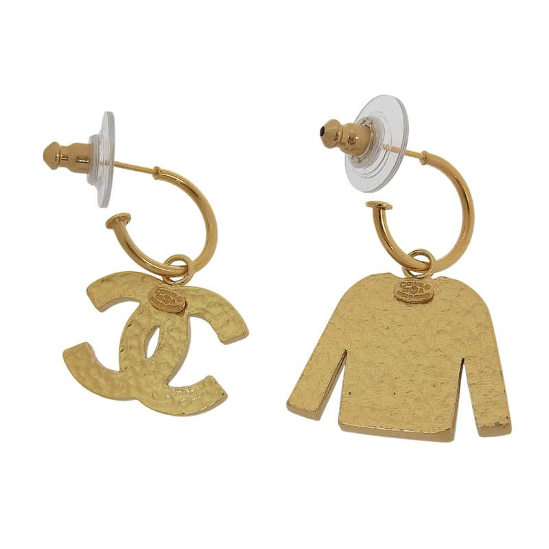 CHANEL（シャネル） ジャケット ココマーク ピアス GP ブラック 