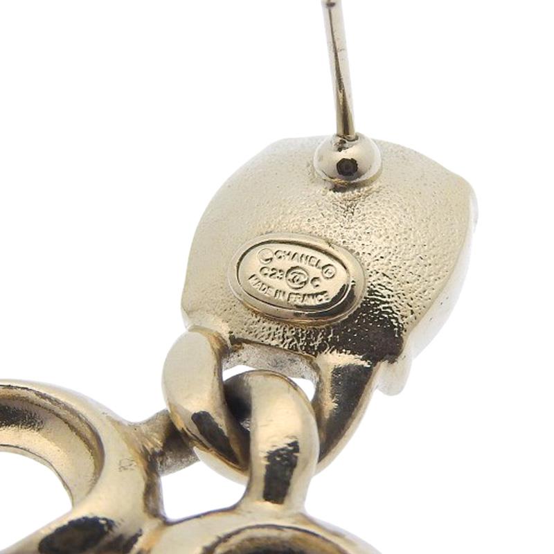 CHANEL（シャネル） ココマーク ハート ピアス GP ラインストーン