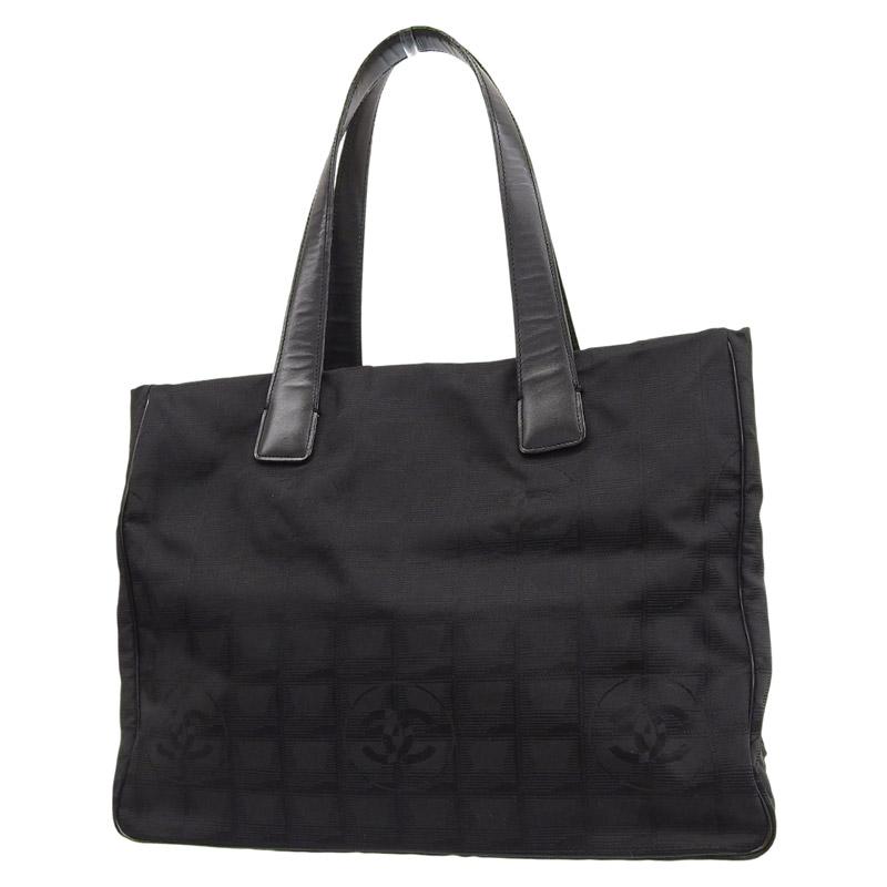 【中古】シャネル CHANEL ニュートラベルライントートMM トートバッグ ショルダーバッグ 8番台 ブラック レディース ニュートラベルライン シャネル CHANEL ニュートラベルラインMM トート