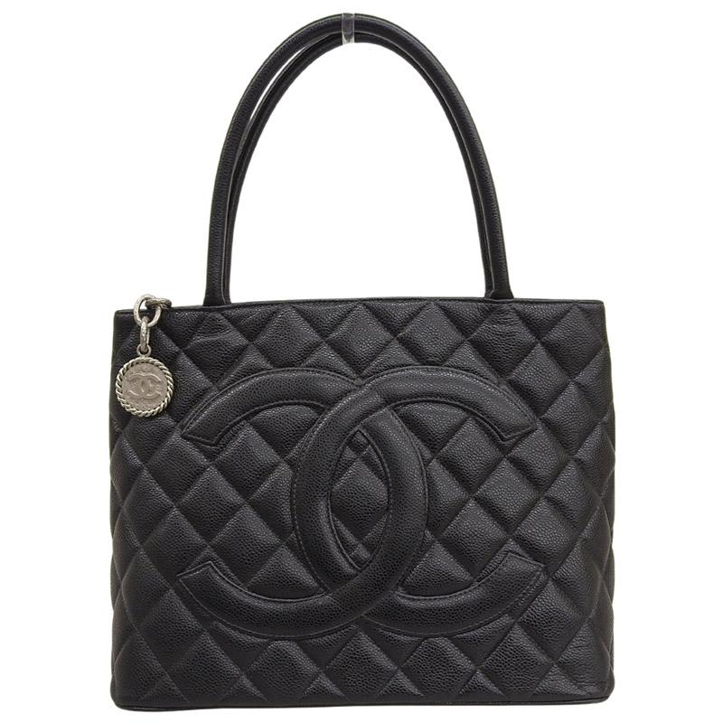 キャビアスキン シャネル CHANEL ココマーク トートバッグ 復刻トート