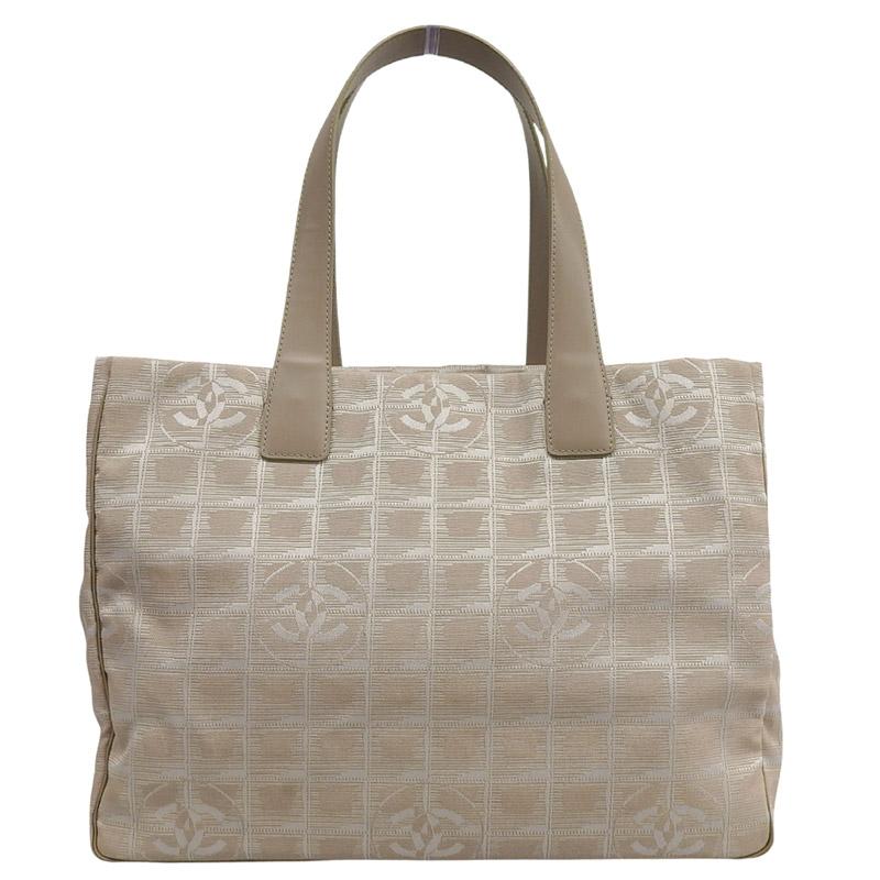 CHANEL　ニュートラベルラインMM トートバッグ シャネルニュートラベルライン トートMM ラメ入り黒 ユニセックス