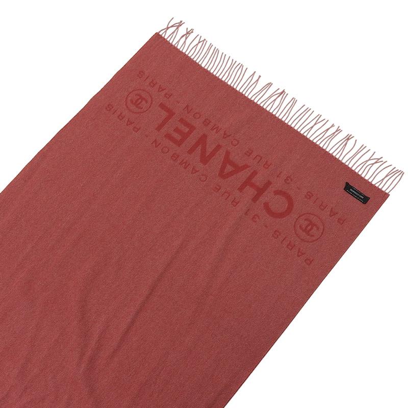 CHANEL（シャネル） ストール ショール カシミア レッド ストール 中古