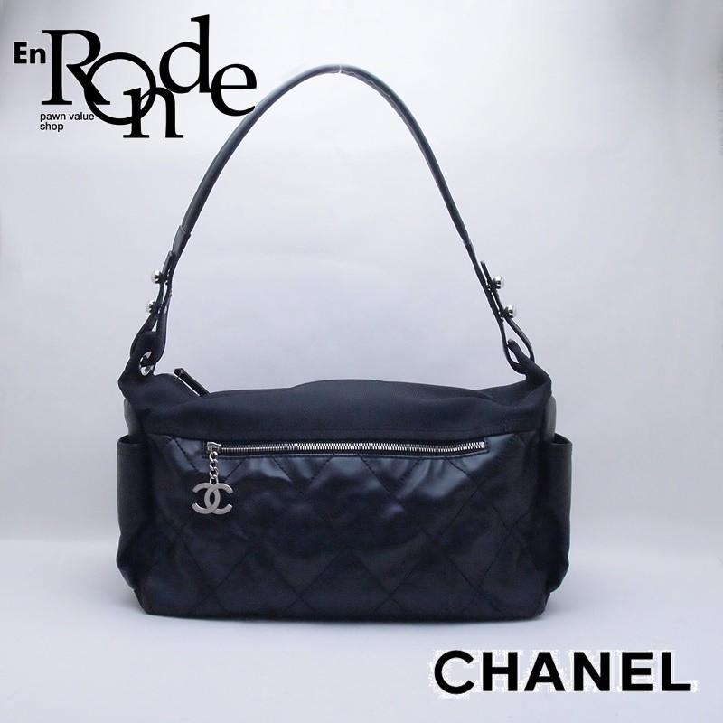 シャネル Chanel ショルダーバッグ パリビアリッツ ミディアムホーボー レザー ブラック 中古 新入荷 おすすめ Ch0502 Chanel Bag 40320190435 ブランドrebornのロンド 通販 Yahoo ショッピング