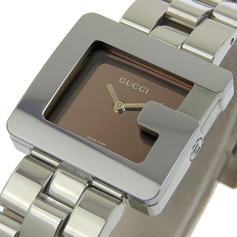 GUCCI グッチ Gスクエア レディース クォーツ 腕時計 SS GUCCI グッチ Gスクエア レディース クォーツ 腕時計 SS
