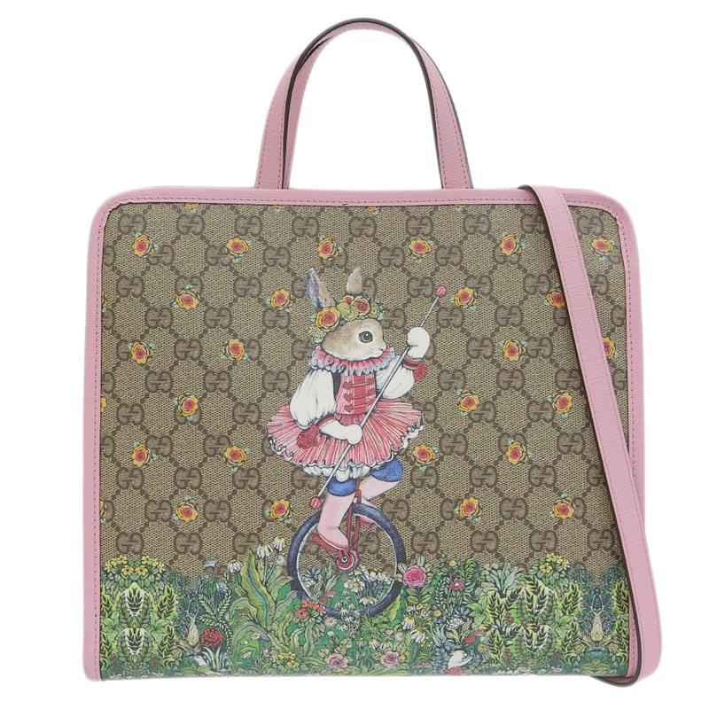 GUCCI グッチ チルドレンズ ヒグチユウコ GGスプリーム ラビット 2WAY 