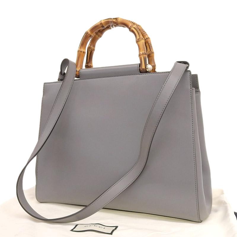 バンブー グッチ GUCCI ニムフェア ミディアム 2WAYバッグ