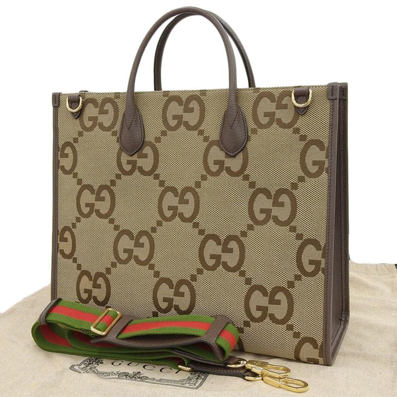 GGキャンバス グッチ GUCCI ジャンボGG トートバッグ 2WAYバッグ