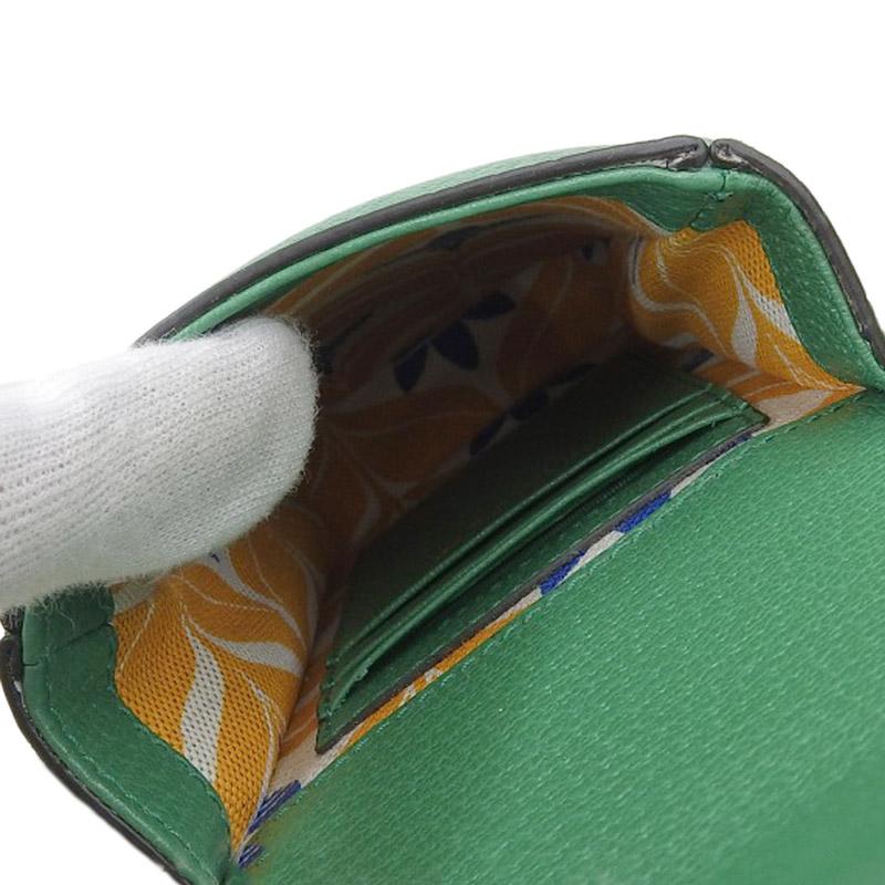 グッチ GUCCI ショルダーバッグ ミニショルダー アディダスコラボ レザー グリーン 721794 美品 新入荷 GU0529 GUCCI（グッチ） ショルダーバッグ ミニショルダー アディダスコラボ