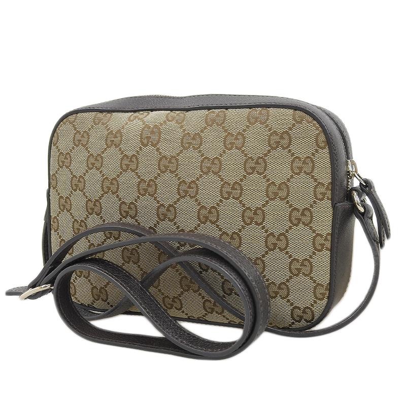 グッチ GUCCI ショルダーバッグ 斜め掛けショルダー GGキャンバス/レザー ベージュ/ブラウン BEE 蜂 412008 中古 新入荷 GU0551 GUCCI（グッチ） ショルダーバッグ 斜め掛けショルダー GGキャンバス