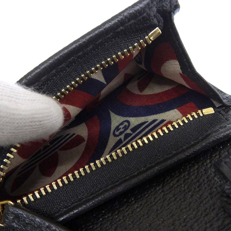 グッチ GUCCI アディダスコラボ ショルダーウォレット レザー ブラック/ホワイト 702248 美品 新入荷 GU0586 ADIDAS X GUCCI グッチ GUCCI アディダスコラボ ショルダーウォレット