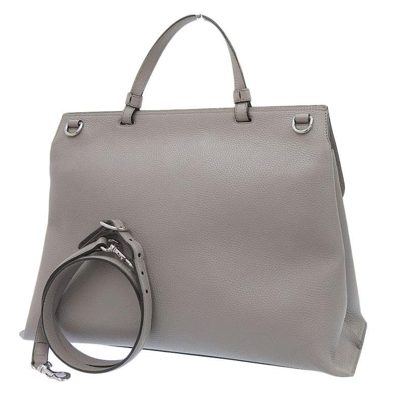 美品】GUCCI グッチ バンブーデイリー 2WAY グレージュ レザー