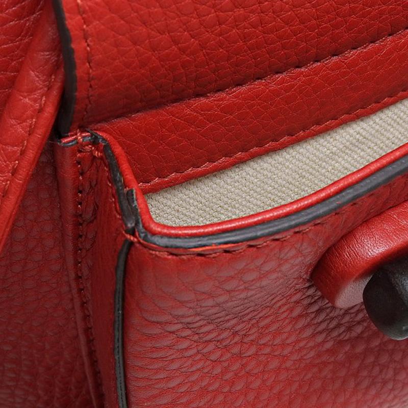 ✨美品✨GUCCI リュック バッグパック バンブー レザー 赤 金具 GUCCI グッチ レザー バンブー リュック バックパック 美品