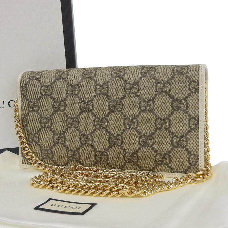 Gucci グッチ ホースビット 1955チェーン付き ウォレット Gucci Horsebit 1955 wallet on chain in GG Supreme | GUCCI® US