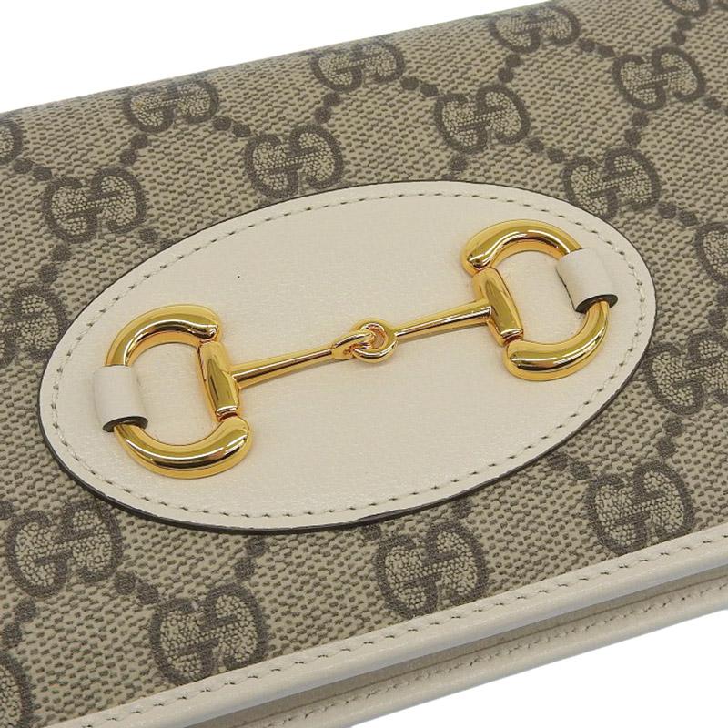 Gucci グッチ ホースビット 1955チェーン付き ウォレット Gucci Horsebit 1955 wallet on chain in GG Supreme | GUCCI® US