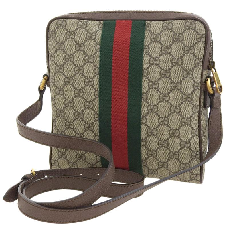グッチ GUCCI オフィデア スモールメッセンジャーバッグ ショルダーバッグ GGスプリーム ベージュ/ブラウン 547926 中古 新入荷 GU0636 GUCCI（グッチ） オフィデア スモールメッセンジャーバッグ ショルダー