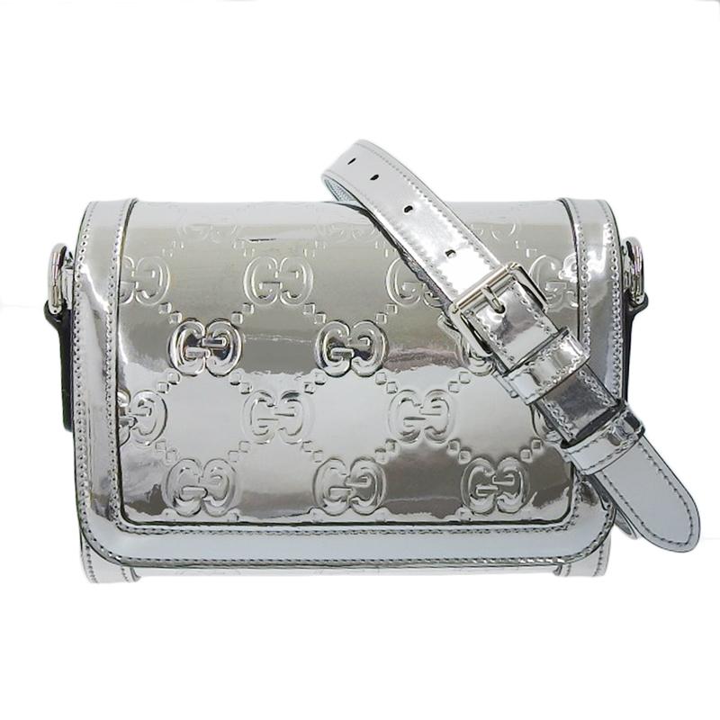 GUCCI グッチ エンボス ショルダーバッグ