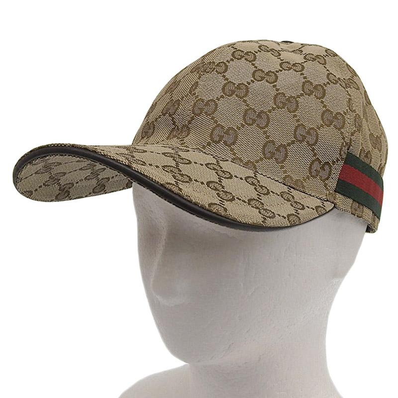 GGキャンバス グッチ GUCCI ベースボールキャップ ウェブストライプ付