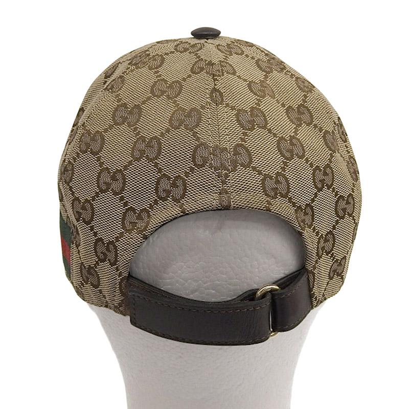 GGキャンバス グッチ GUCCI ベースボールキャップ ウェブストライプ付