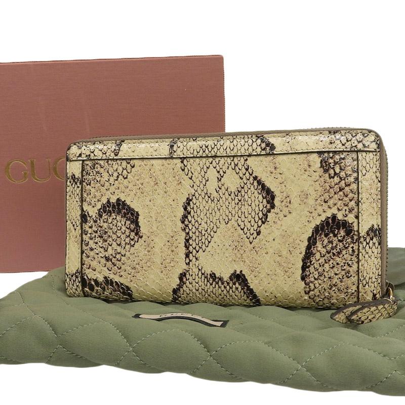 GUCCI（グッチ） バンブー ダイアナ ラウンドファスナー 長財布