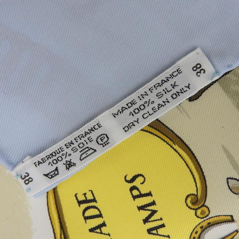 HERMES（エルメス） スカーフ カレ90 シルク ブルー ロンシャンへの