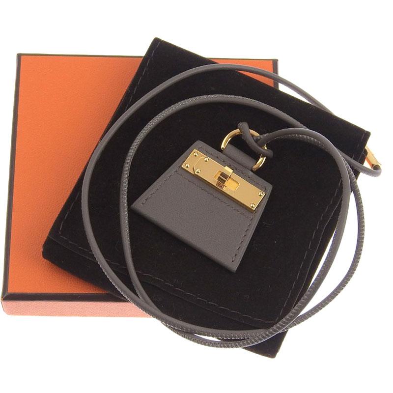 エルメス HERMES モンプティケリーPM ネックレス エタン ゴールド金具 ネックレス 美品 新入荷 HE0658 :HE0658