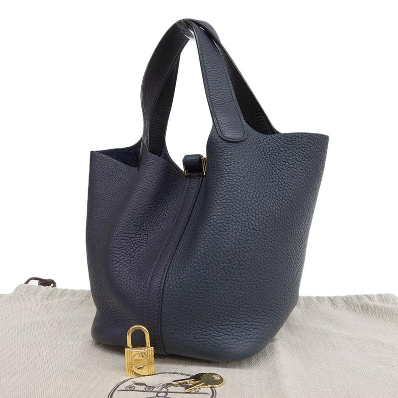 HERMES エルメス ピコタンロック カザックPM トリヨン ブルーニュイ