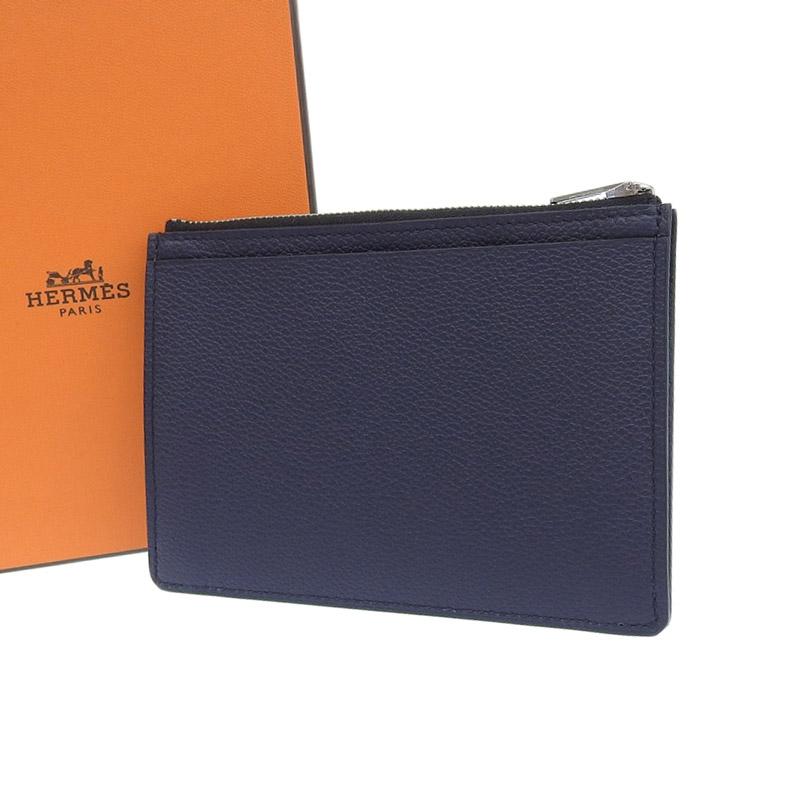 HERMES エルメス シティジップ コインケース 小銭入れ レザー ブラック  