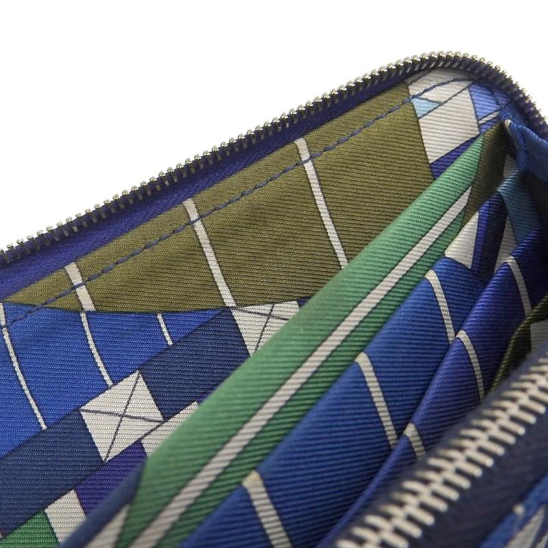 Azap エルメス HERMES アザップロングシルクイン 長財布 ラウンド