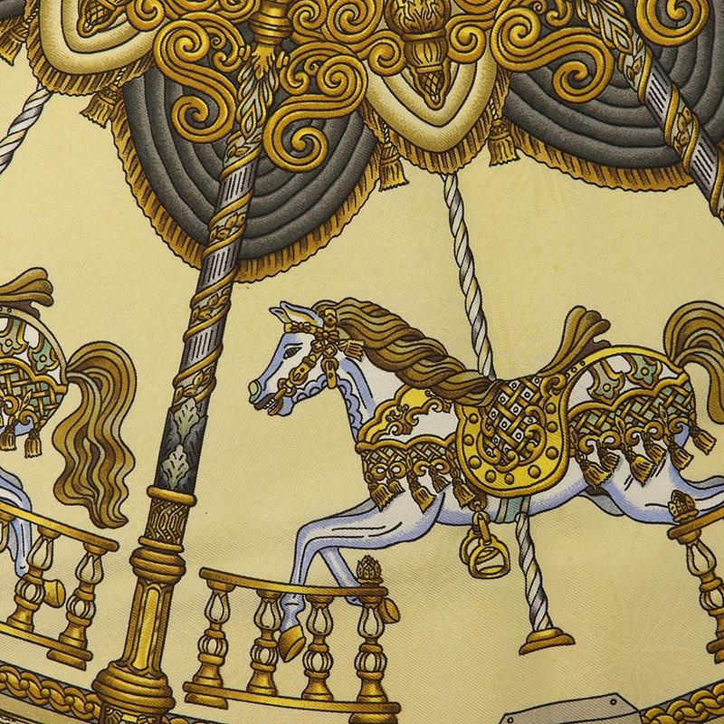 HERMES エルメス カレ90 「遊園地」 スカーフ シルク モス HERMES エルメス カレ90 「遊園地」 スカーフ シルク モス