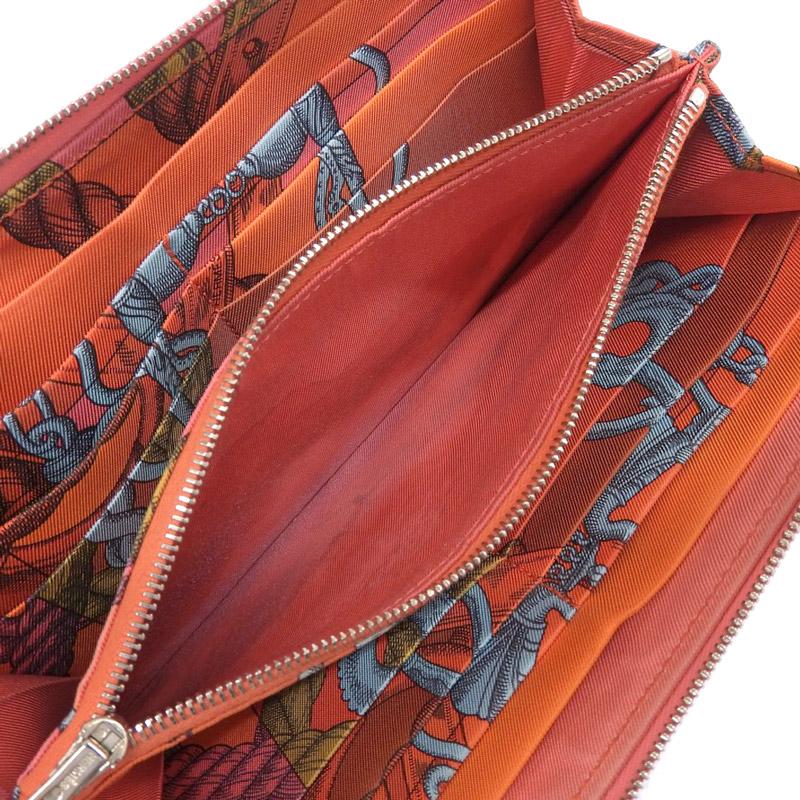 Azap エルメス HERMES アザップロングシルクイン ラウンドファスナー長