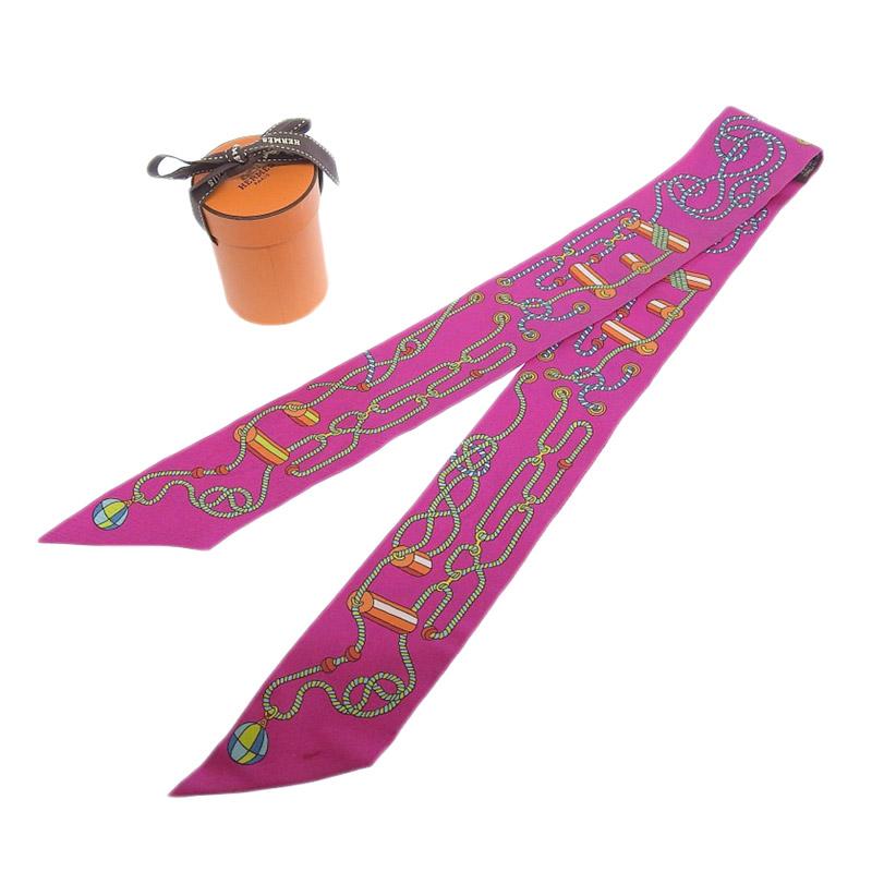 Twilly d'Hermes エルメス HERMES ツイリー スカーフ シルク