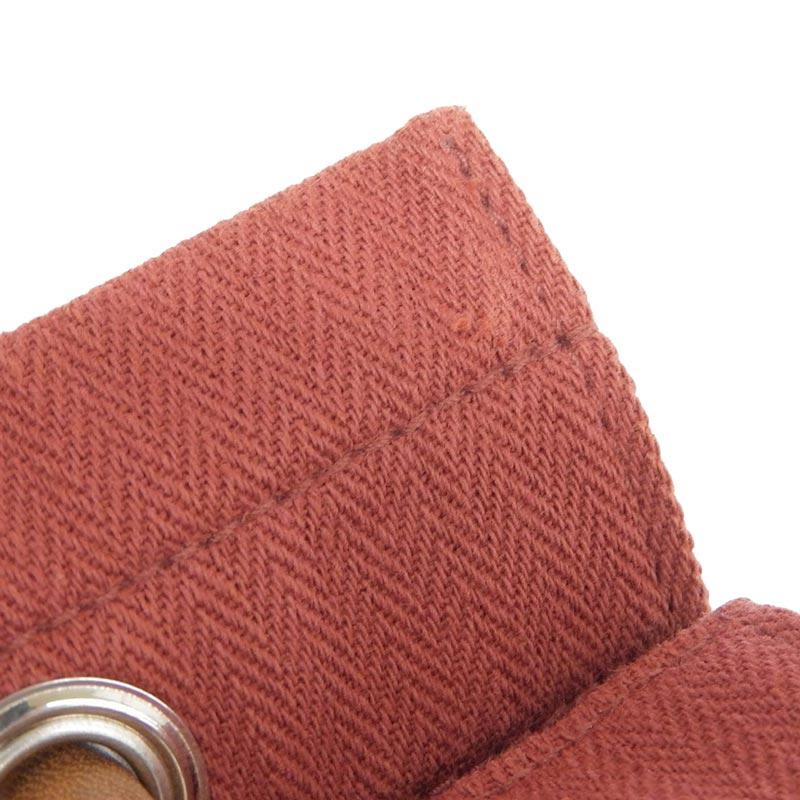 エルメス HERMES サックアリーヌ ショルダーバッグ トワルシェブロン/スイフト レッド系 A刻印 2017年 中古 新入荷 HE0922 HERMES（エルメス） サックアリーヌ ショルダーバッグ トワル