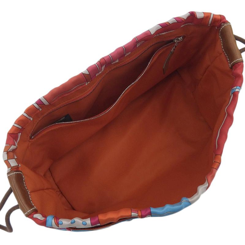 HERMES エルメス フールビ25 ポーチ バッグインバッグ シルク