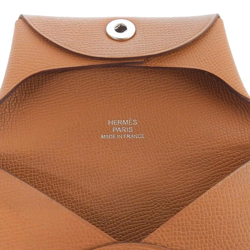エルメス HERMES バスティア ケース エプソン ゴールド C刻印 2018年 中古 新入荷 HE0933 HERMES（エルメス） バスティア コインケース エプソン ゴールド C刻印
