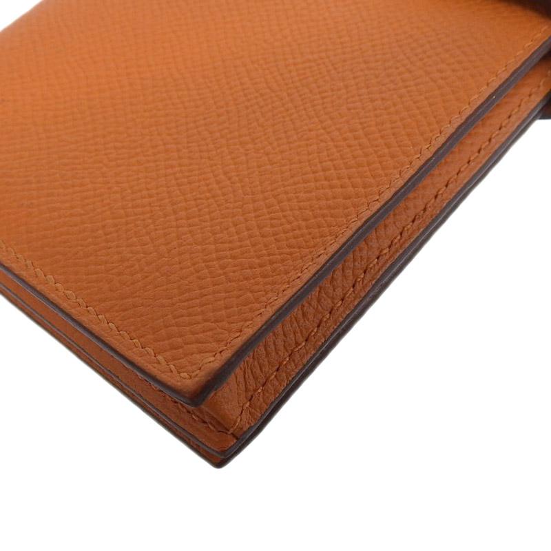 エルメス HERMES ベアンスフレ 長財布 ロングウォレット エプソン オレンジ □O刻印 2011年 中古 新入荷 HE0967 HERMES（エルメス） ベアンスフレ 長財布 ロングウォレット エプソン