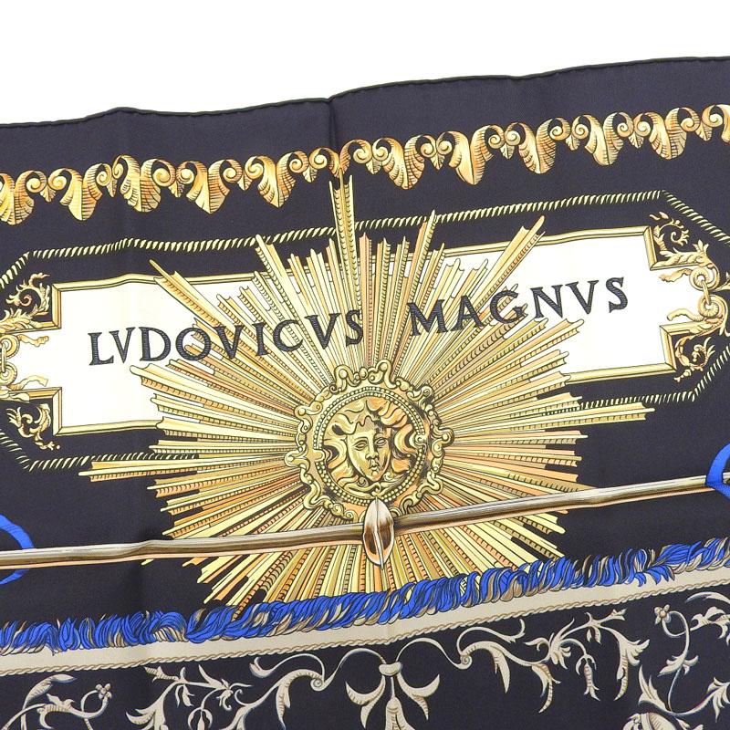 HERMES（エルメス） カレ90 スカーフ 「LVDOVICVS MAGNVS」 「白馬に