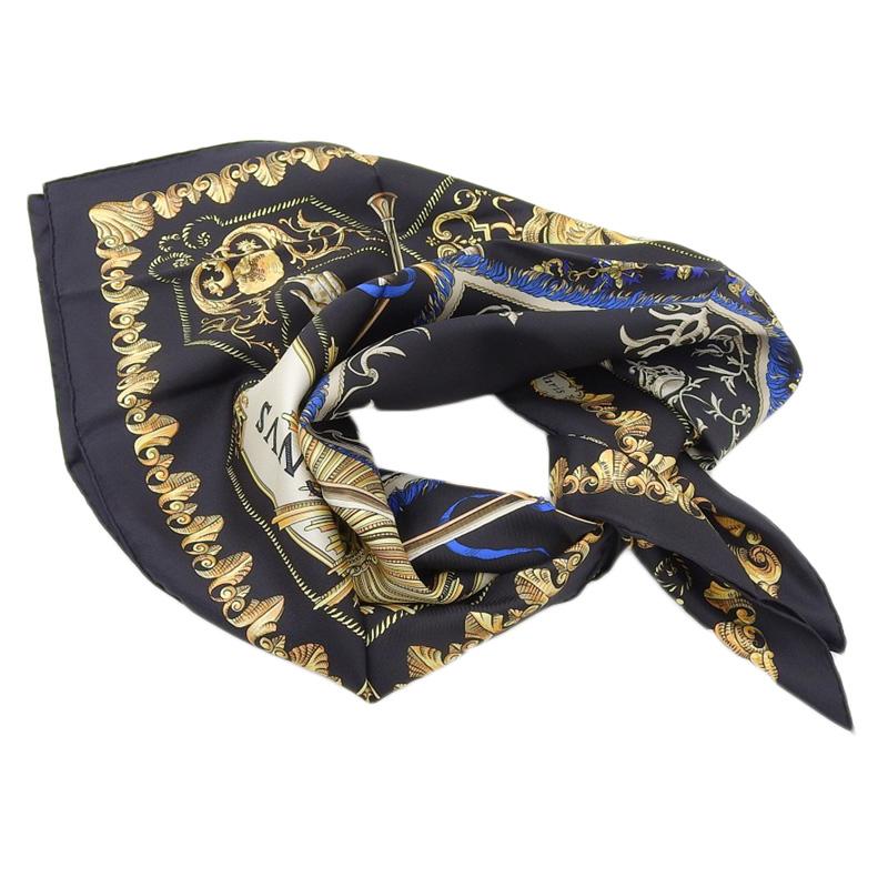 HERMES（エルメス） カレ90 スカーフ 「LVDOVICVS MAGNVS」 「白馬に