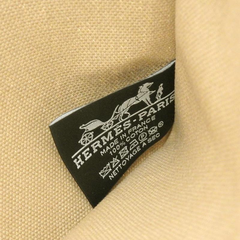 HERMES（エルメス） ポーチ スクエアポーチ 小物入れ キャンバス