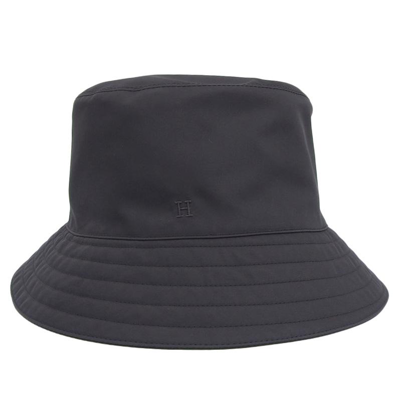 HERMES（エルメス） バケットハット 帽子 ナイロン グレー #58 中古 新